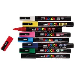 POSCA Marker, PC3M, 8 Stifte