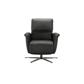 Hukla Relaxsessel Yuna Leder 78 x 88 x 82 cm Schwarz mit Relax-Funktion