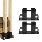 Trutzholm Holzstapelhilfe Stahl 34 x 10 cm 2 Stk schwarz