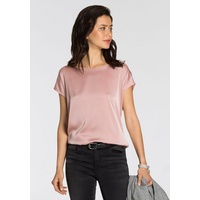 LAURA SCOTT Shirtbluse, aus Satin und Jersey, Gr. 40, rose, , 63276626-40