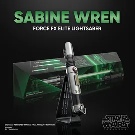 Hasbro Star Wars Ahsoka Black Series Replik Force FX Elite Lichtschwert Sabine Wren - Multicolor