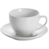 Maxwell & Williams M&W White Basics Round Teetasse mit Untertasse 0,24 L