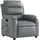 vidaXL Massagesessel Grau Kunstleder 92,5 x 100 x 0 cm Grau mit Fernbedienung