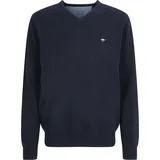FYNCH-HATTON Pullover mit V-Ausschnitt Blau L