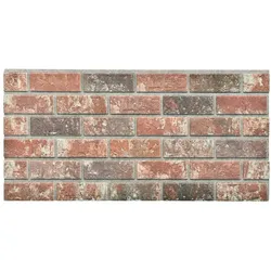 vidaXL 3D-Wandpaneele 10 Stk. Dunkelbraun & Grau Backstein-Optik EPS
