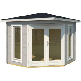 Lasita Maja Gartenhaus 408 2,40 x 2,40 m Grau