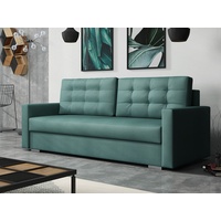 MIRJAN24 Schlafsofa Stella, mit Bettkasten und Schlaffunktion, Wohnzimmer, 216x91x94 cm grün