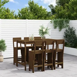 vidaXL Gartenbar-Set 7-tlg. Honigbraun