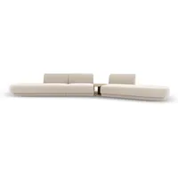 Micadoni Sofa Miley, modular 5-Sitzer ohne Armlehnen beige