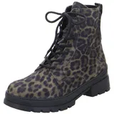 GANTER Gela Stiefelette darktaupe für Damen, animal, Größe 38 EU / 5 UK