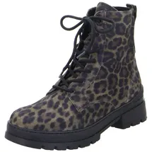 GANTER Gela Stiefelette darktaupe für Damen, animal, Größe 38 EU / 5 UK