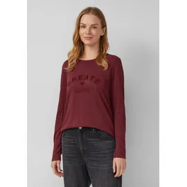 s.Oliver Longsleeve mit appliziertem Artwork - rot - 36