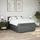 vidaXL Boxspringbett mit Matratze Dunkelgrau 140x200 cm Stoff