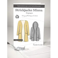 Fadenkäfer Schnittmuster und Nähanleitung - Damen Strickjacke - Minna