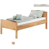 Erst-Holz Seniorenbett Überlänge extra hoch Einzelbett Buche 90x220 Zubehör wählbar V-60.70-09-220 ohne Zubehör