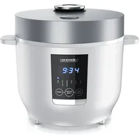 Arendo Digitaler Reiskocher Weiß/Silber 2,0 l