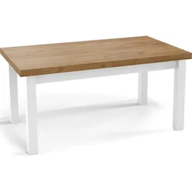 WFL GROUP Ausziehtisch 200 x 78 x 100 cm Wotan Eiche braun