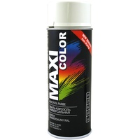 Maxi Color NEW QUALITY Sprühlack Lackspray Glanz 400ml Universelle spray Nitro-zellulose Farbe Sprühlack schnell trocknender Sprühfarbe (RAL 9003 Signalweiß glänzend)