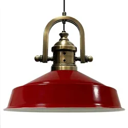Bamyum Asletl Vintage Metall Rot Pendelleuchte