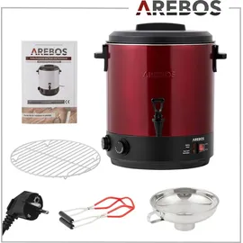Arebos Einkochautomat 28 l rot