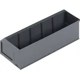ALUTEC München Alutec 66027 Sichtlagerkasten (L x B x H) 300 x 91 x 81mm Dunkelgrau 1St.