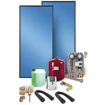 Sunex Solaranlage Flachkollektor Paket Solar SX 2.0 4,04 m2 Solarthermie Solar Warmwasser