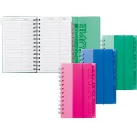 Brunnen Adressbuch 8,5x12,5cm sort.