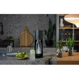 Sodastream Terra black + PET-Flasche 0,5 l + 2 PET-Flaschen 1 l + Zylinder