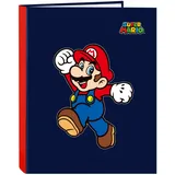 Safta SUPER MARIO WORLD DIN Folio 25 mm Marineblau