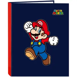 Safta SUPER MARIO WORLD DIN Folio 25 mm Marineblau