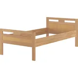 Erst-Holz Erst-Holz® Massivholzbett Seniorenbett Buche natur 100x200 Einzelbett Hohes Bett, Komforthöhe 60.74-10 oR