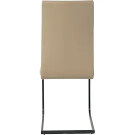 Möbilia Freischwinger Kunstleder taupe