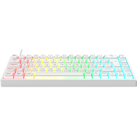 ISY IGK-5500-WT, Gaming Tastatur, Mechanisch, Outemu Red, kabelgebunden, Weiß