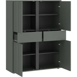 Home Affaire Highboard 103,4 x 139,5 x 40 cm grün