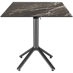 Restootab Outdoor Klapptisch Nemo 70x70cm - Modell Marmor Royal