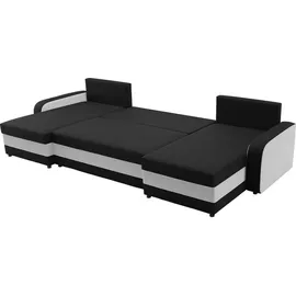 Mirjan24 Ecksofa Kris U, Stilvoll Eckcouch mit Schlaffunktion, DREI Bettkasten, und U-Form Schlafsofa (Alova 36 + Alova 04)