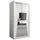 abiks möbel Schwebetürenschrank MONACO 100 x 200 x 62 cm Weiß
