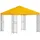 vidaXL Pavillon 3 x 3 m Gelb
