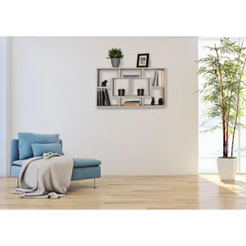 Wohnling Wandregal 85 x 47,5 x 16 cm Sonoma