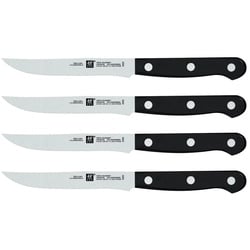 Zwilling Steakmesser ZWILLING TWIN Gourmet Steakmesserset,Messer 4-tlg eisgehärtete Klinge (4 Stück)