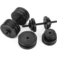 Gymtek Kurzhantel Set 30kg - 2x Hantelgriffe - 8x 2.5kg, 4x 1.25kg, 4x 1kg - Hantel Set für Krafttraining, Workout - Gymnastikhanteln für Home Gym