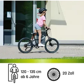 Galano GA20 20" RH 26 cm schwarz/grau 7-Gang V-Brakes