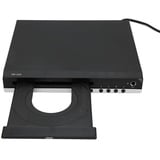 DVD Player, 1080P HD Kompakt DVD Player mit AV Ausgang, HDMI und Cinch Kabel Im Lieferumfang Enthalten, DVD CD Player mit USB Anschluss für TV Karaoke Projektor (EU-Stecker)