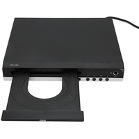 DVD Player, 1080P HD Kompakt DVD Player mit AV Ausgang, HDMI und Cinch Kabel Im Lieferumfang Enthalten, DVD CD Player mit USB Anschluss für TV Karaoke Projektor (EU-Stecker)