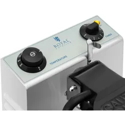 Royal Catering Waffeleisen - rund - 4 kleine Waffeln - 1200 W -