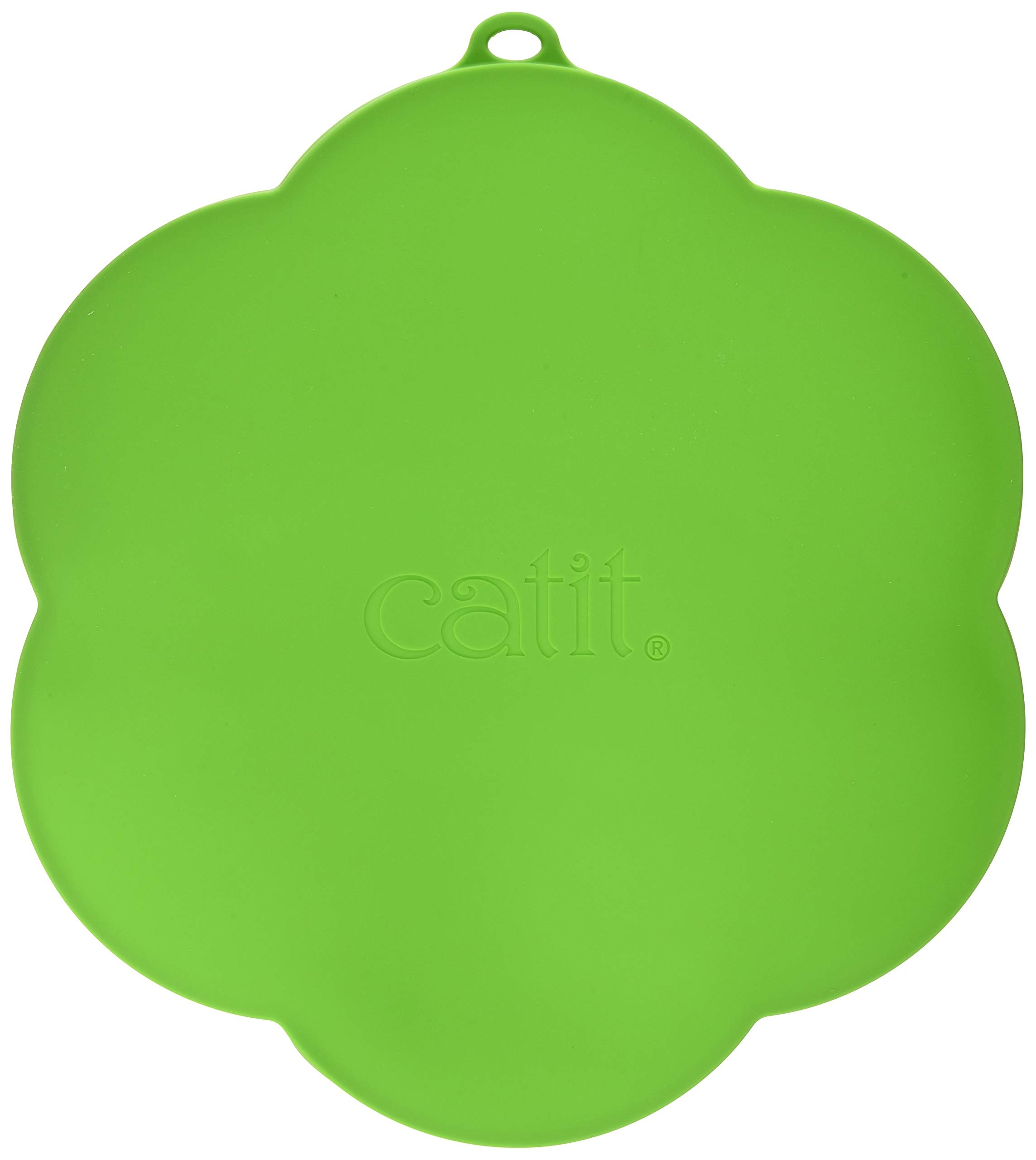 Catit Silikonmatte in Blumenform, wasserdichte Unterlage für Trinkbrunnen, 30cm, grün, 1 Stück (1er Pack)