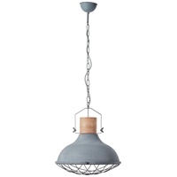 Brilliant Pendelleuchte Emma grau Beton E27