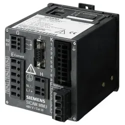 Siemens 7KG96631AA004AA0 Measurement und Monitoring Unit SICAM MMU, Hutschienengerät ohne Display, Gehäuse 96 mm x 96 mm x 100 mm, IP 20, 2 Binärausgänge, Ethernet Schnitts...