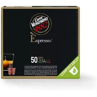 Caffè Vergnano 1882 - Èspresso Kompostierbare Kaffeekapseln Kompatibel Mit Nespresso, Oro - Packung Enthält 50 Kapseln