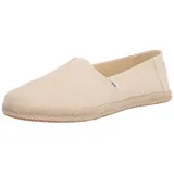 TOMS Alpargata Rope Classic Flacher Slipper, Natural White, 39